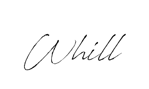 Create a beautiful signature design for name Whill. With this signature (Antro_Vectra) fonts, you can make a handwritten signature for free. Whill signature style 6 images and pictures png