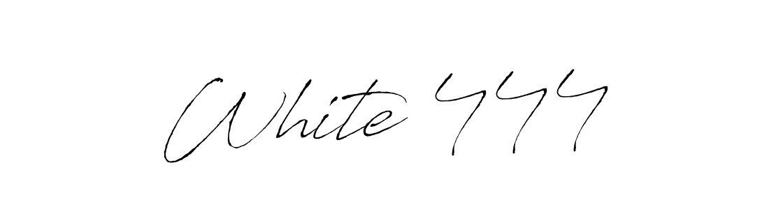 if you are searching for the best signature style for your name White•444. so please give up your signature search. here we have designed multiple signature styles  using Antro_Vectra. White•444 signature style 6 images and pictures png