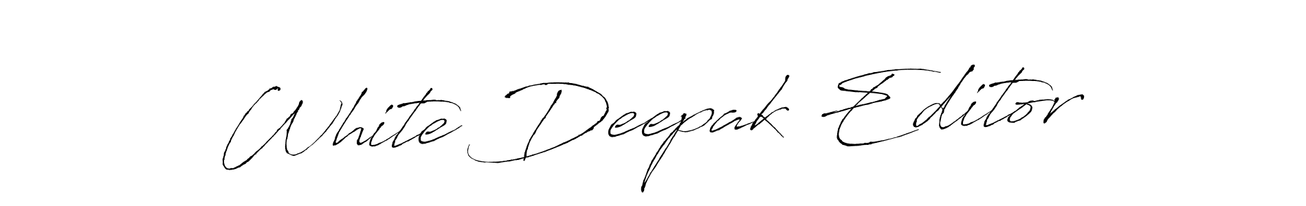 See photos of White Deepak Editor official signature by Spectra . Check more albums & portfolios. Read reviews & check more about Antro_Vectra font. White Deepak Editor signature style 6 images and pictures png