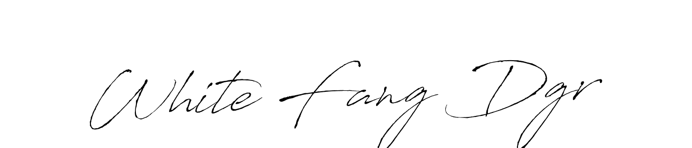 Use a signature maker to create a handwritten signature online. With this signature software, you can design (Antro_Vectra) your own signature for name White Fang Dgr. White Fang Dgr signature style 6 images and pictures png