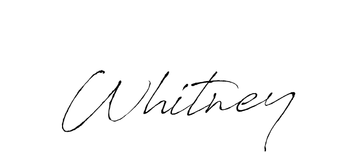 Design your own signature with our free online signature maker. With this signature software, you can create a handwritten (Antro_Vectra) signature for name Whitney. Whitney signature style 6 images and pictures png