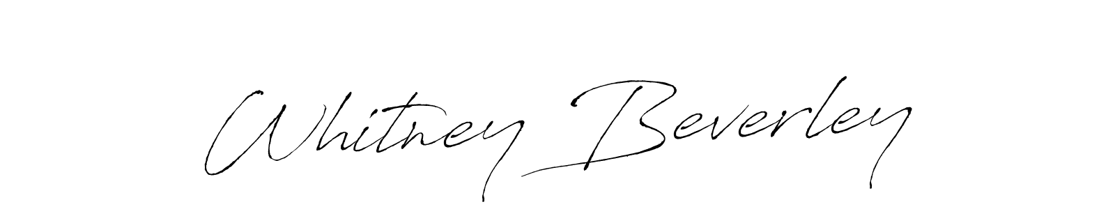 Make a beautiful signature design for name Whitney Beverley. With this signature (Antro_Vectra) style, you can create a handwritten signature for free. Whitney Beverley signature style 6 images and pictures png