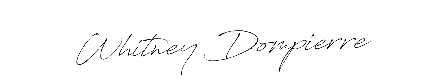 Make a short Whitney Dompierre signature style. Manage your documents anywhere anytime using Antro_Vectra. Create and add eSignatures, submit forms, share and send files easily. Whitney Dompierre signature style 6 images and pictures png