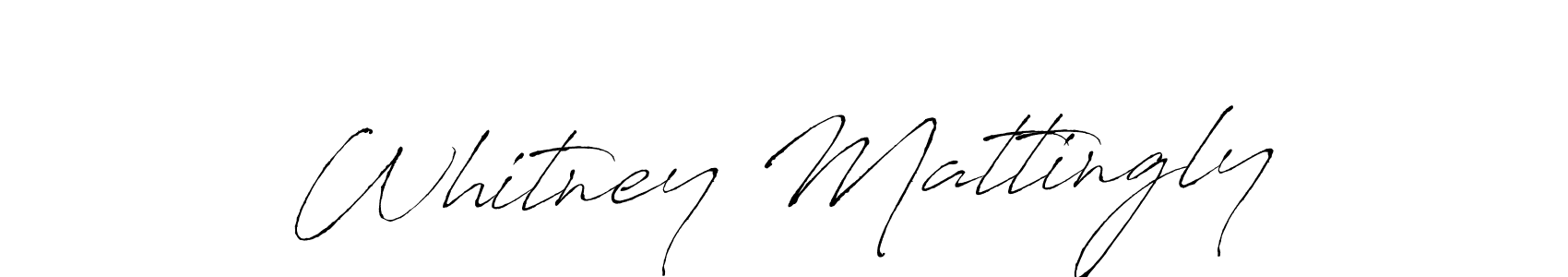 Design your own signature with our free online signature maker. With this signature software, you can create a handwritten (Antro_Vectra) signature for name Whitney Mattingly. Whitney Mattingly signature style 6 images and pictures png