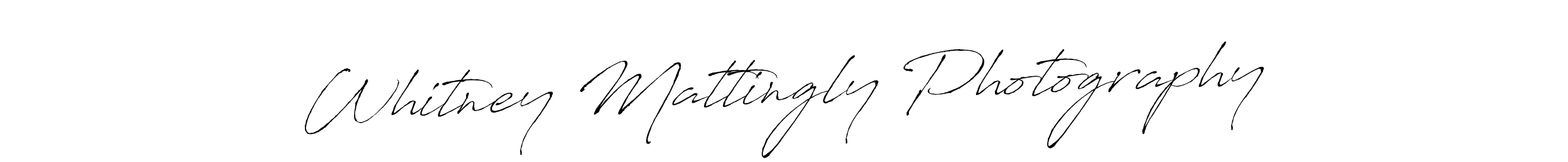 The best way (Antro_Vectra) to make a short signature is to pick only two or three words in your name. The name Whitney Mattingly Photography include a total of six letters. For converting this name. Whitney Mattingly Photography signature style 6 images and pictures png