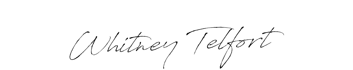 Design your own signature with our free online signature maker. With this signature software, you can create a handwritten (Antro_Vectra) signature for name Whitney Telfort. Whitney Telfort signature style 6 images and pictures png