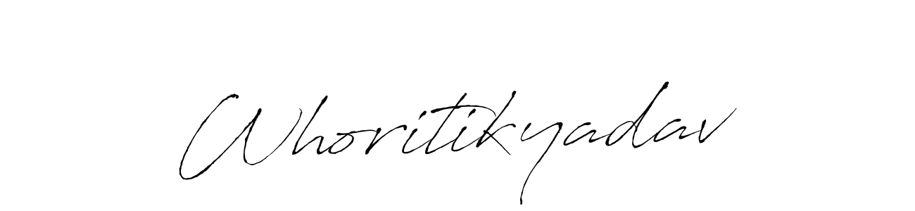 Create a beautiful signature design for name Whoritikyadav. With this signature (Antro_Vectra) fonts, you can make a handwritten signature for free. Whoritikyadav signature style 6 images and pictures png