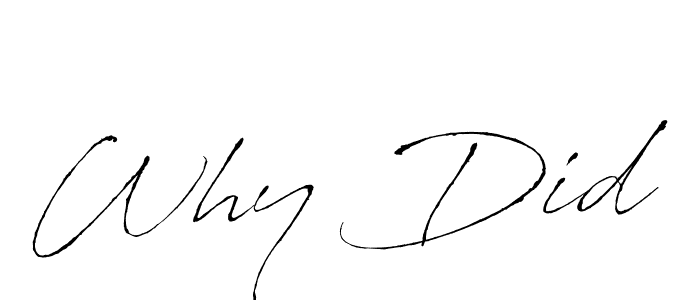 Make a beautiful signature design for name Why Did. With this signature (Antro_Vectra) style, you can create a handwritten signature for free. Why Did signature style 6 images and pictures png