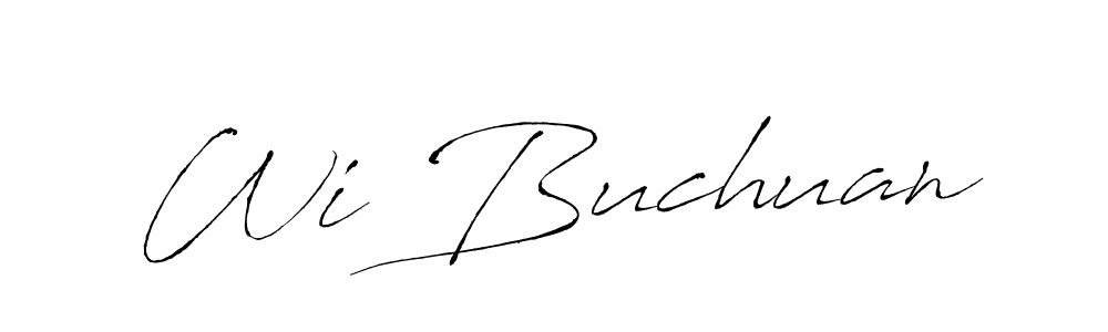 Also we have Wi Buchuan name is the best signature style. Create professional handwritten signature collection using Antro_Vectra autograph style. Wi Buchuan signature style 6 images and pictures png