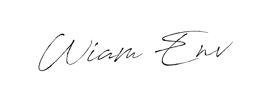 Wiam Env  stylish signature style. Best Handwritten Sign (Antro_Vectra) for my name. Handwritten Signature Collection Ideas for my name Wiam Env . Wiam Env  signature style 6 images and pictures png