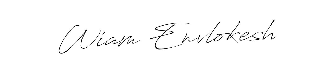 It looks lik you need a new signature style for name Wiam Envlokesh. Design unique handwritten (Antro_Vectra) signature with our free signature maker in just a few clicks. Wiam Envlokesh signature style 6 images and pictures png