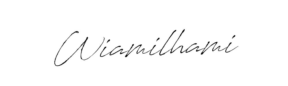 Once you've used our free online signature maker to create your best signature Antro_Vectra style, it's time to enjoy all of the benefits that Wiamilhami name signing documents. Wiamilhami signature style 6 images and pictures png