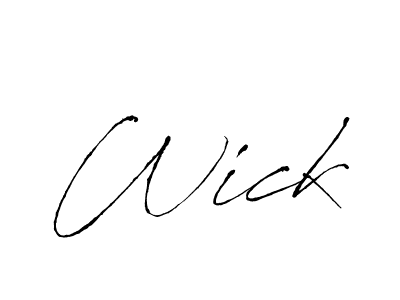 How to make Wick name signature. Use Antro_Vectra style for creating short signs online. This is the latest handwritten sign. Wick signature style 6 images and pictures png