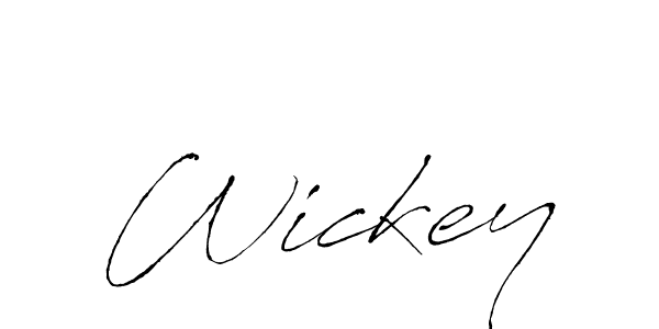 How to make Wickey signature? Antro_Vectra is a professional autograph style. Create handwritten signature for Wickey name. Wickey signature style 6 images and pictures png