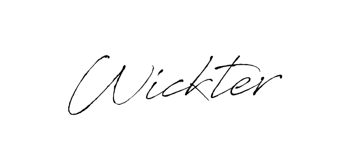How to Draw Wickter signature style? Antro_Vectra is a latest design signature styles for name Wickter. Wickter signature style 6 images and pictures png