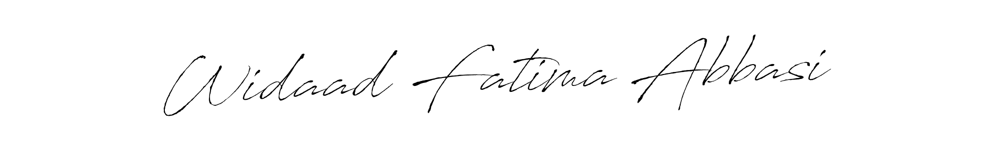 Make a beautiful signature design for name Widaad Fatima Abbasi. With this signature (Antro_Vectra) style, you can create a handwritten signature for free. Widaad Fatima Abbasi signature style 6 images and pictures png