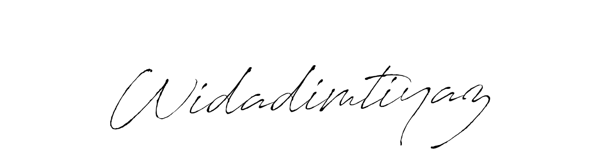 The best way (Antro_Vectra) to make a short signature is to pick only two or three words in your name. The name Widadimtiyaz include a total of six letters. For converting this name. Widadimtiyaz signature style 6 images and pictures png