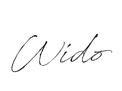 if you are searching for the best signature style for your name Wido. so please give up your signature search. here we have designed multiple signature styles  using Antro_Vectra. Wido signature style 6 images and pictures png