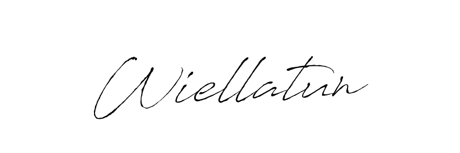 Use a signature maker to create a handwritten signature online. With this signature software, you can design (Antro_Vectra) your own signature for name Wiellatun. Wiellatun signature style 6 images and pictures png