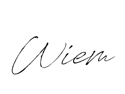 How to make Wiem signature? Antro_Vectra is a professional autograph style. Create handwritten signature for Wiem name. Wiem signature style 6 images and pictures png