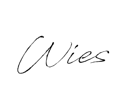 Create a beautiful signature design for name Wies. With this signature (Antro_Vectra) fonts, you can make a handwritten signature for free. Wies signature style 6 images and pictures png