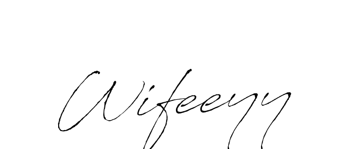 How to make Wifeeyy signature? Antro_Vectra is a professional autograph style. Create handwritten signature for Wifeeyy name. Wifeeyy signature style 6 images and pictures png