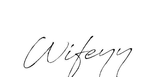 Once you've used our free online signature maker to create your best signature Antro_Vectra style, it's time to enjoy all of the benefits that Wifeyy name signing documents. Wifeyy signature style 6 images and pictures png