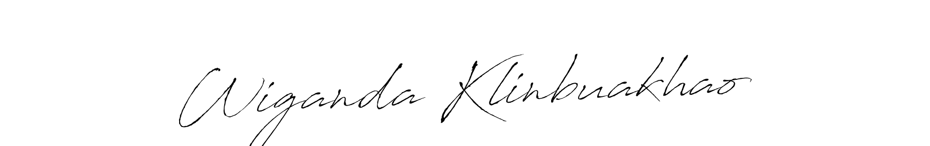 Wiganda Klinbuakhao stylish signature style. Best Handwritten Sign (Antro_Vectra) for my name. Handwritten Signature Collection Ideas for my name Wiganda Klinbuakhao. Wiganda Klinbuakhao signature style 6 images and pictures png