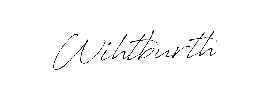 Wihtburth stylish signature style. Best Handwritten Sign (Antro_Vectra) for my name. Handwritten Signature Collection Ideas for my name Wihtburth. Wihtburth signature style 6 images and pictures png