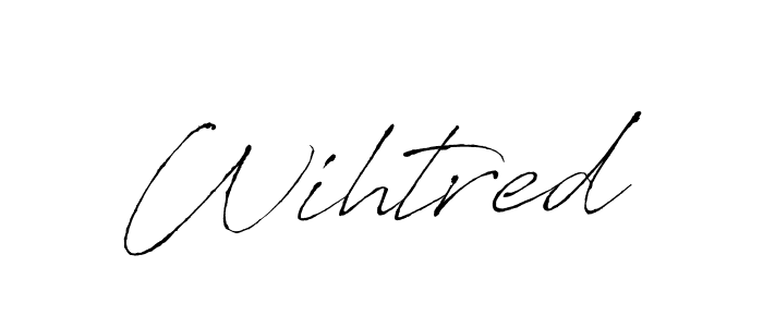 How to make Wihtred signature? Antro_Vectra is a professional autograph style. Create handwritten signature for Wihtred name. Wihtred signature style 6 images and pictures png