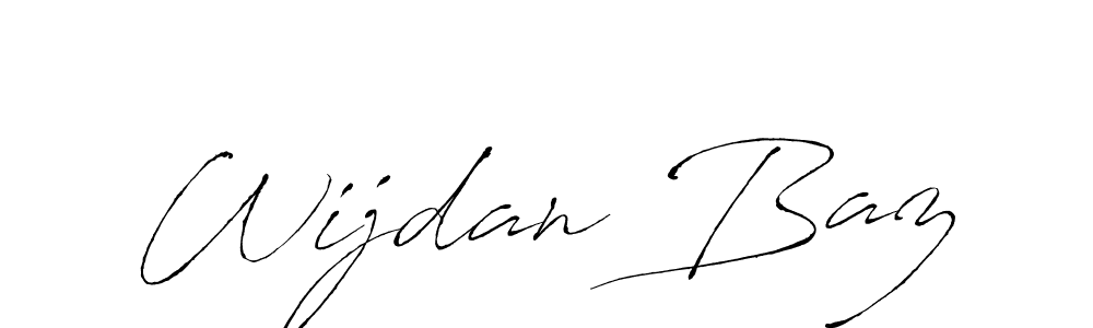 Use a signature maker to create a handwritten signature online. With this signature software, you can design (Antro_Vectra) your own signature for name Wijdan Baz. Wijdan Baz signature style 6 images and pictures png