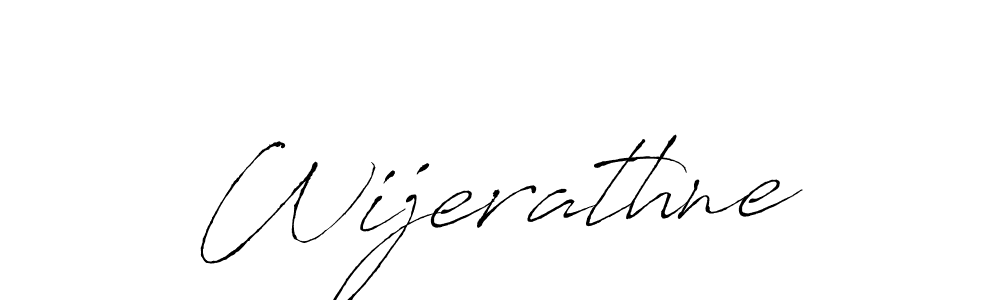 Create a beautiful signature design for name Wijerathne. With this signature (Antro_Vectra) fonts, you can make a handwritten signature for free. Wijerathne signature style 6 images and pictures png