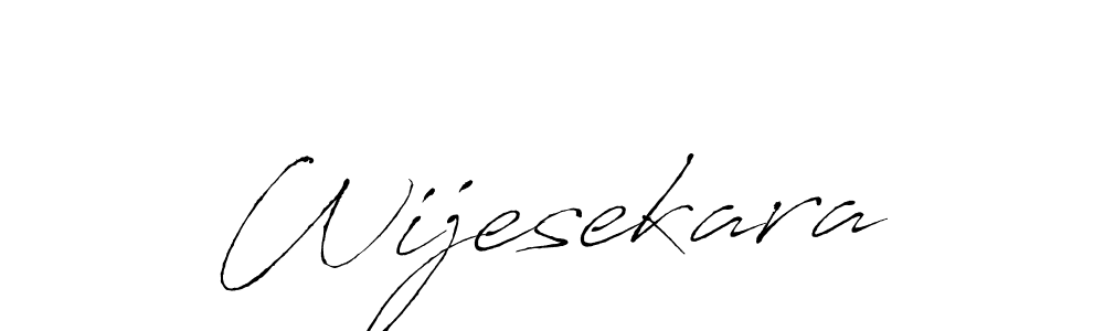 Wijesekara stylish signature style. Best Handwritten Sign (Antro_Vectra) for my name. Handwritten Signature Collection Ideas for my name Wijesekara. Wijesekara signature style 6 images and pictures png