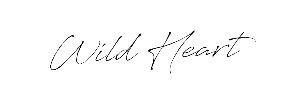 Create a beautiful signature design for name Wild Heart. With this signature (Antro_Vectra) fonts, you can make a handwritten signature for free. Wild Heart signature style 6 images and pictures png