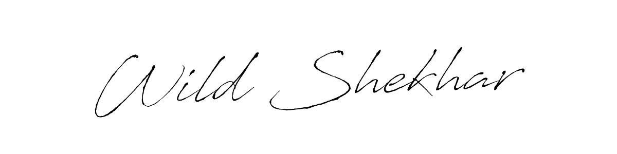 How to make Wild Shekhar name signature. Use Antro_Vectra style for creating short signs online. This is the latest handwritten sign. Wild Shekhar signature style 6 images and pictures png