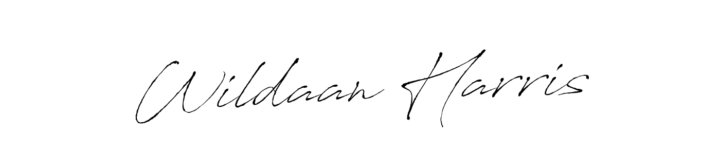How to make Wildaan Harris signature? Antro_Vectra is a professional autograph style. Create handwritten signature for Wildaan Harris name. Wildaan Harris signature style 6 images and pictures png
