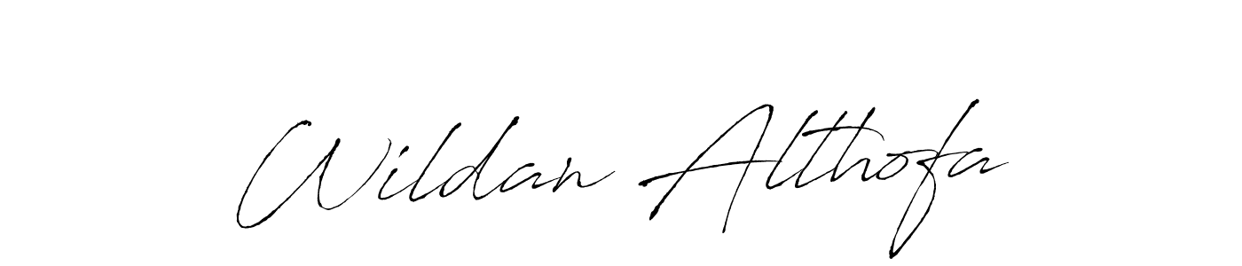 Antro_Vectra is a professional signature style that is perfect for those who want to add a touch of class to their signature. It is also a great choice for those who want to make their signature more unique. Get Wildan Althofa name to fancy signature for free. Wildan Althofa signature style 6 images and pictures png
