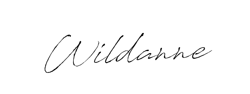 Wildanne stylish signature style. Best Handwritten Sign (Antro_Vectra) for my name. Handwritten Signature Collection Ideas for my name Wildanne. Wildanne signature style 6 images and pictures png