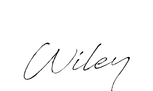 Make a beautiful signature design for name Wiley. With this signature (Antro_Vectra) style, you can create a handwritten signature for free. Wiley signature style 6 images and pictures png