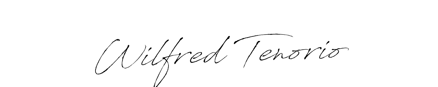 Make a beautiful signature design for name Wilfred Tenorio. With this signature (Antro_Vectra) style, you can create a handwritten signature for free. Wilfred Tenorio signature style 6 images and pictures png