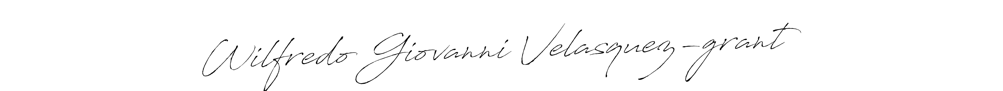 Wilfredo Giovanni Velasquez-grant stylish signature style. Best Handwritten Sign (Antro_Vectra) for my name. Handwritten Signature Collection Ideas for my name Wilfredo Giovanni Velasquez-grant. Wilfredo Giovanni Velasquez-grant signature style 6 images and pictures png