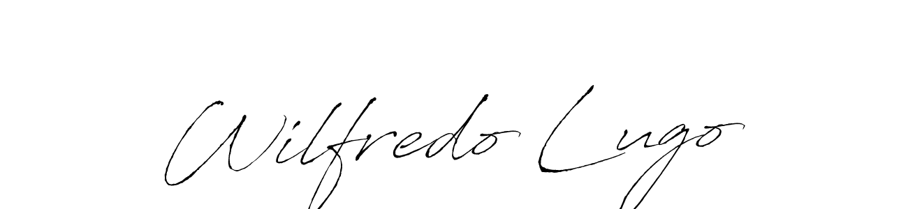 Design your own signature with our free online signature maker. With this signature software, you can create a handwritten (Antro_Vectra) signature for name Wilfredo Lugo. Wilfredo Lugo signature style 6 images and pictures png