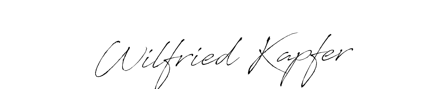 Antro_Vectra is a professional signature style that is perfect for those who want to add a touch of class to their signature. It is also a great choice for those who want to make their signature more unique. Get Wilfried Kapfer name to fancy signature for free. Wilfried Kapfer signature style 6 images and pictures png