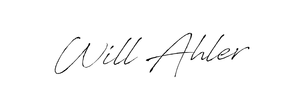 Create a beautiful signature design for name Will Ahler. With this signature (Antro_Vectra) fonts, you can make a handwritten signature for free. Will Ahler signature style 6 images and pictures png