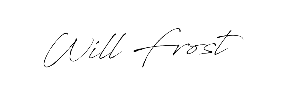 Make a beautiful signature design for name Will Frost. With this signature (Antro_Vectra) style, you can create a handwritten signature for free. Will Frost signature style 6 images and pictures png