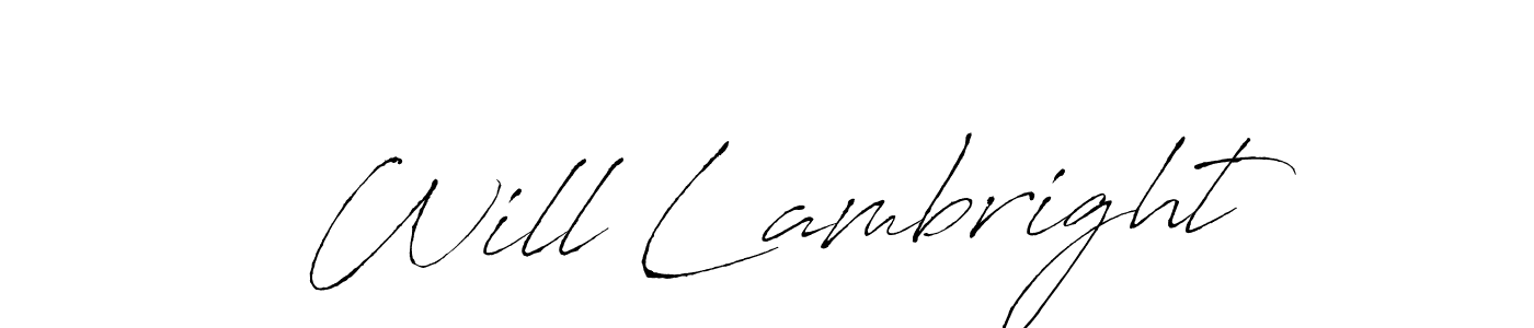 How to make Will Lambright name signature. Use Antro_Vectra style for creating short signs online. This is the latest handwritten sign. Will Lambright signature style 6 images and pictures png