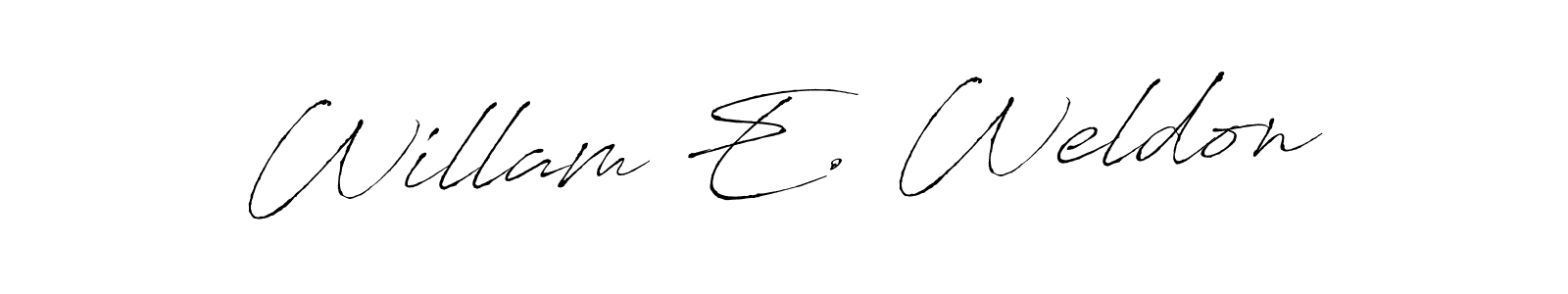 The best way (Antro_Vectra) to make a short signature is to pick only two or three words in your name. The name Willam E. Weldon include a total of six letters. For converting this name. Willam E. Weldon signature style 6 images and pictures png