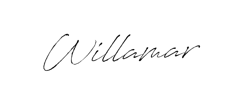 Make a beautiful signature design for name Willamar. With this signature (Antro_Vectra) style, you can create a handwritten signature for free. Willamar signature style 6 images and pictures png