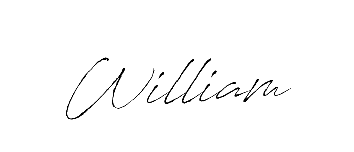 Use a signature maker to create a handwritten signature online. With this signature software, you can design (Antro_Vectra) your own signature for name William. William signature style 6 images and pictures png