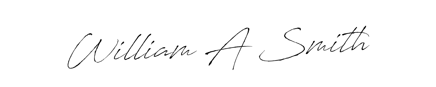 Also You can easily find your signature by using the search form. We will create William A Smith name handwritten signature images for you free of cost using Antro_Vectra sign style. William A Smith signature style 6 images and pictures png